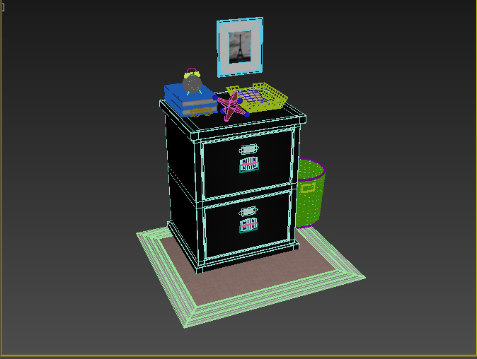 Bedford Lateral File Antique White by Erkin_Aliyev 3DOcean